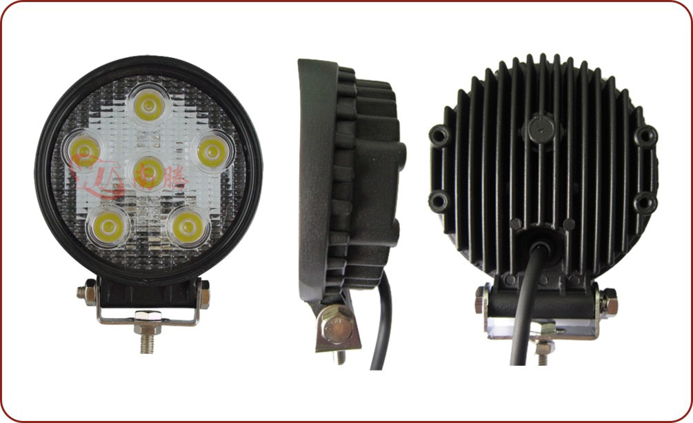 Luz de trabajo LED redonda de 4 pulgadas y 18W, foco para coche, luz para vehículos todoterreno, foco para coche de 18W y 36W, súper brillante.