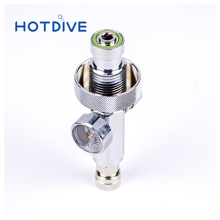 HOTDIVE DIN Adaptor TANK Quiick refiller G5/8