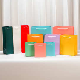 2024现货通货伴手礼糖果色手提袋酒袋礼品袋彩色手提袋批发