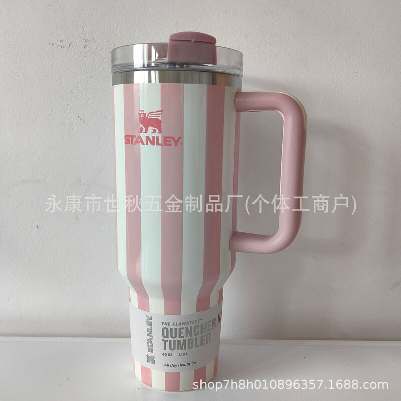 スタンレーサーモカップ スタンレーレトロ縦縞アイスカップ アウトドアストローカップハンドル カーカップ eBay0|undefined