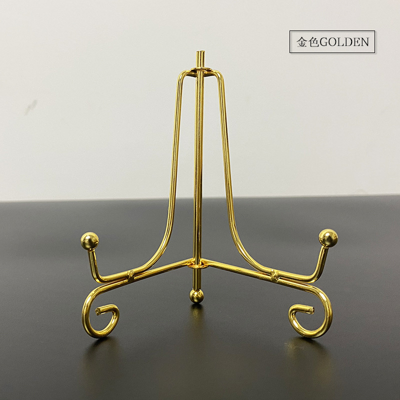 삼각 접이식 스탠드 골드