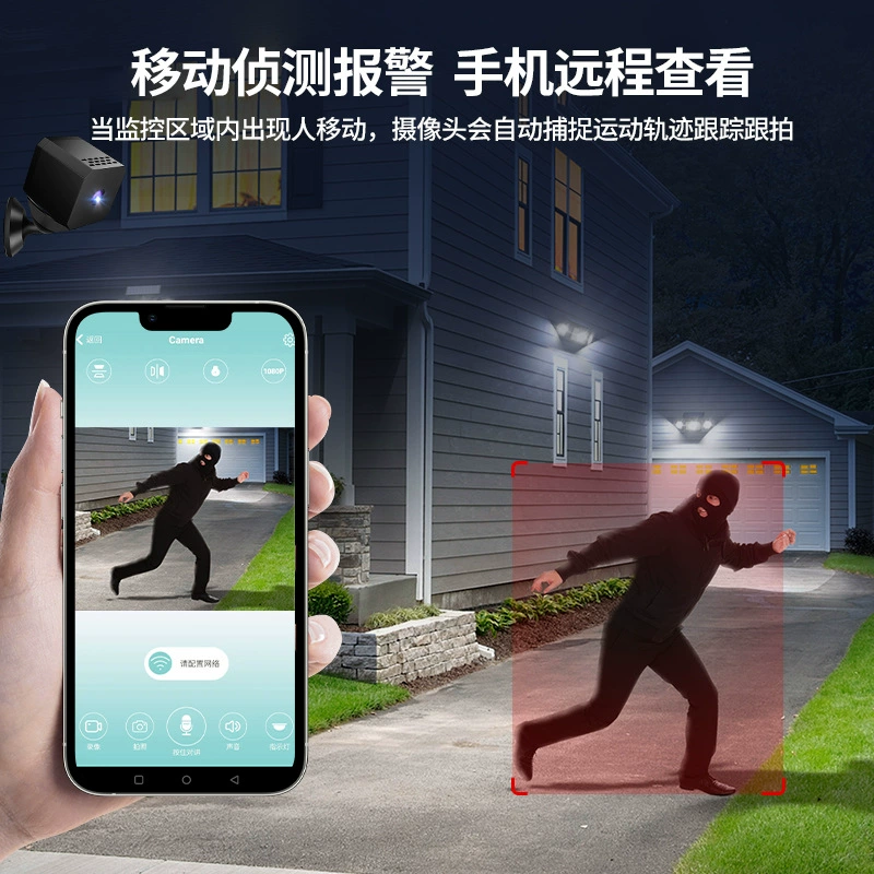 Камера CCTV F1, беспроводной Wi‑Fi умный монитор, HD удаленный просмотр, MicroSD 8/16/32 ГБ