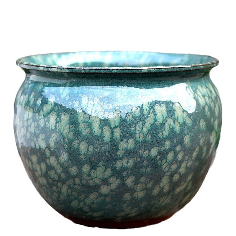 Zisha, carnosa, gran maceta de phalaenopsis, plantas verdes, paisaje, jardín, balcón, moda interior, cerámica simple, transpirable