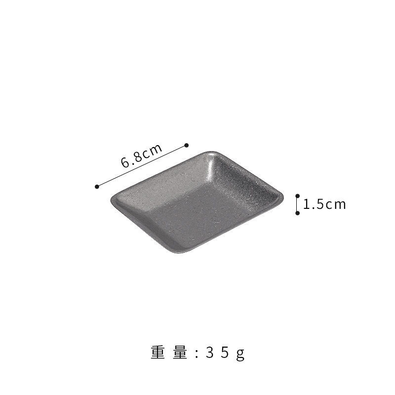 古いレトロな韓国式304ステンレス味皿調味料皿の商用焼肉ソース分格付け皿のカスタムロゴを作る|undefined