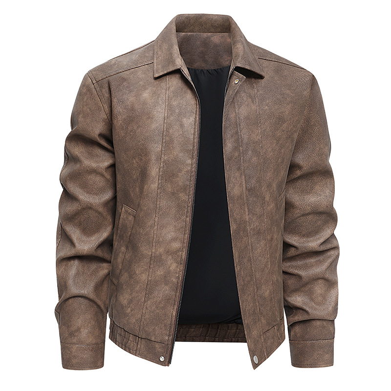 Men's autumn velvet demi-season jacket
