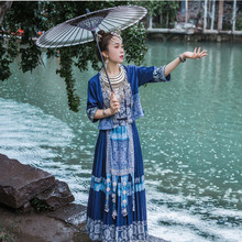 苗家服装女湘西56个少数民族服饰广西瑶族名族演出服贵州侗族衣服