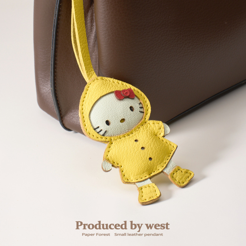 雨衣可爱hello kitty哈喽kt猫包包挂件挂饰公仔玩偶书包车钥匙扣|undefined