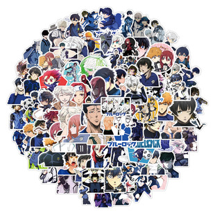 Blue Prison Cartoon Cartoon graffiti stickers decorative stationery mobile phone water cup waterproof stickers wholesale sticker