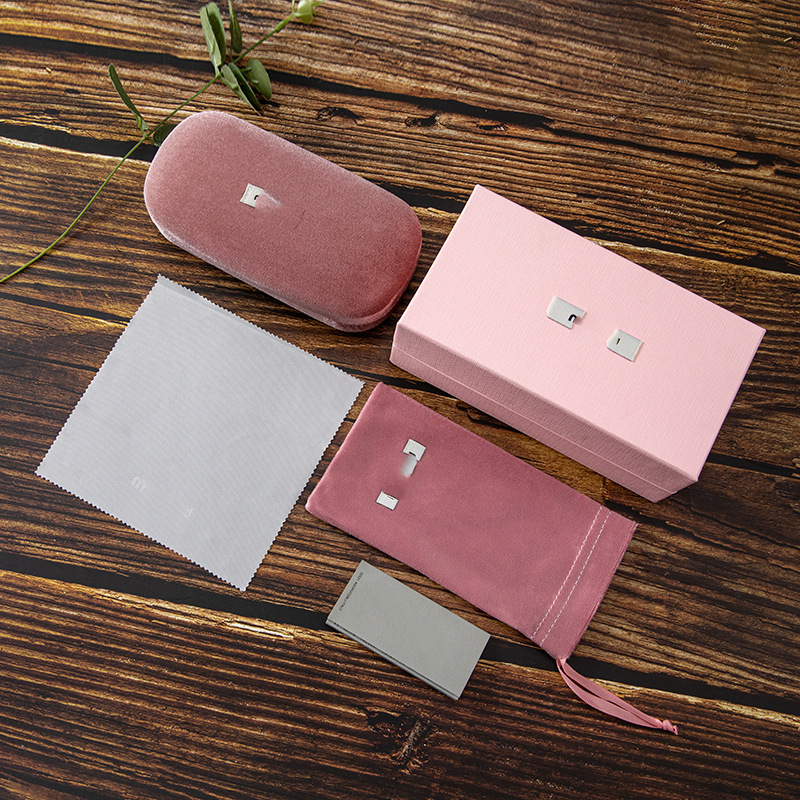 Miu Brand Sunglasses Case Set, Stylish and Elegant Glasses Case, Trendy Storage Case, Fabric Portable Case