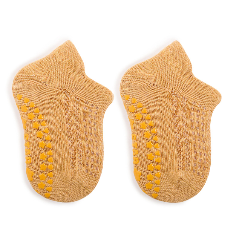 Calcetines de bebé para niños primavera nuevos calcetines de piso antideslizantes de silicona para bebés recién nacidos calcetines de algodón para niños de media pantorrilla