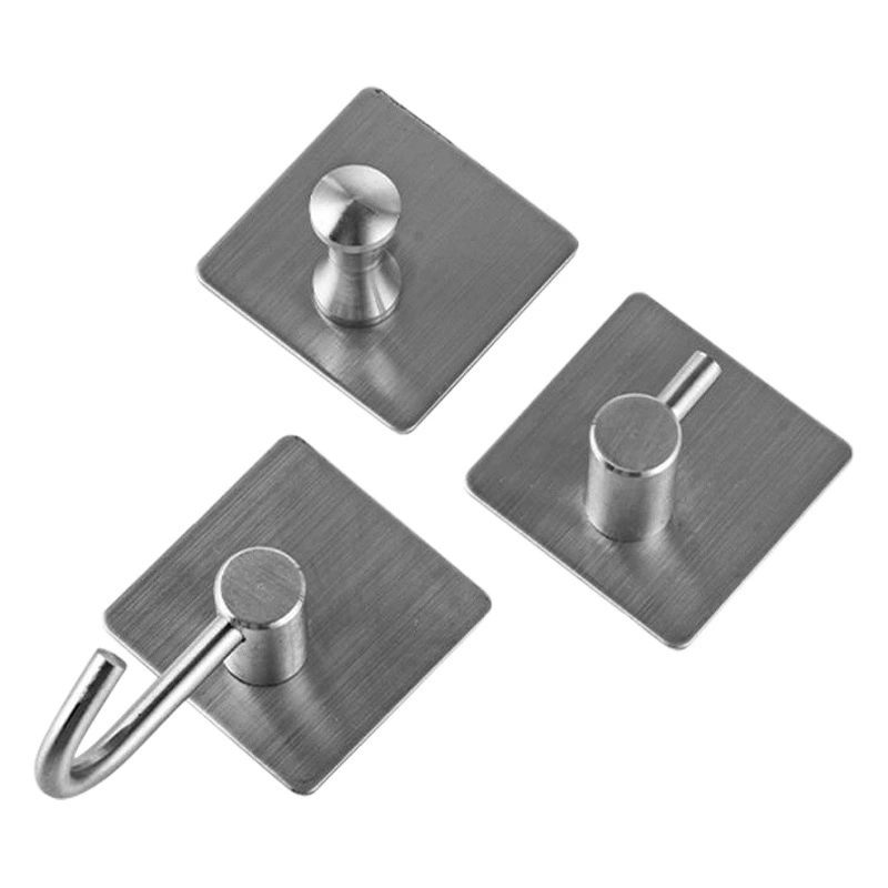 Нержавеющая сталь 304 крючок самоклеящийся крючок для ванной кухни стены квадратная доска крючок клейкий крюк через границу Амазонка