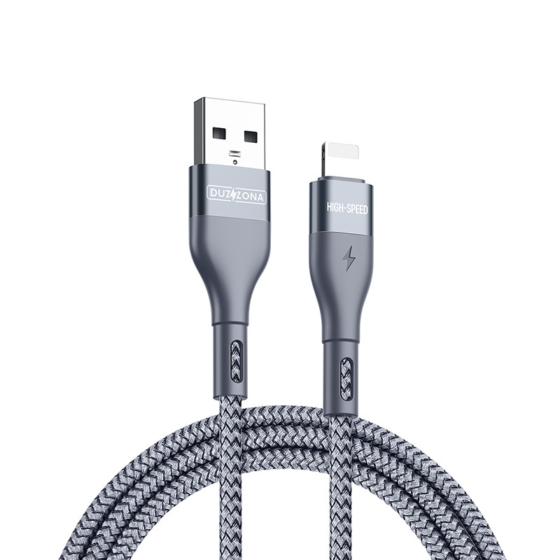 Aplicable a la fábrica del cable de datos del teléfono móvil del iPhone de Apple al por mayor USB al cable de carga trenzado de nylon del relámpago