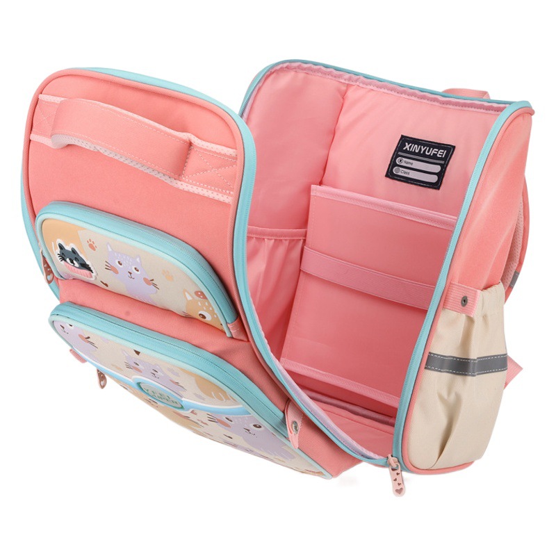 2023 nuevos estudiantes de primaria Grado uno dos tres a seis de reducción de carga niñas niños ligero gran capacidad mochila entrega