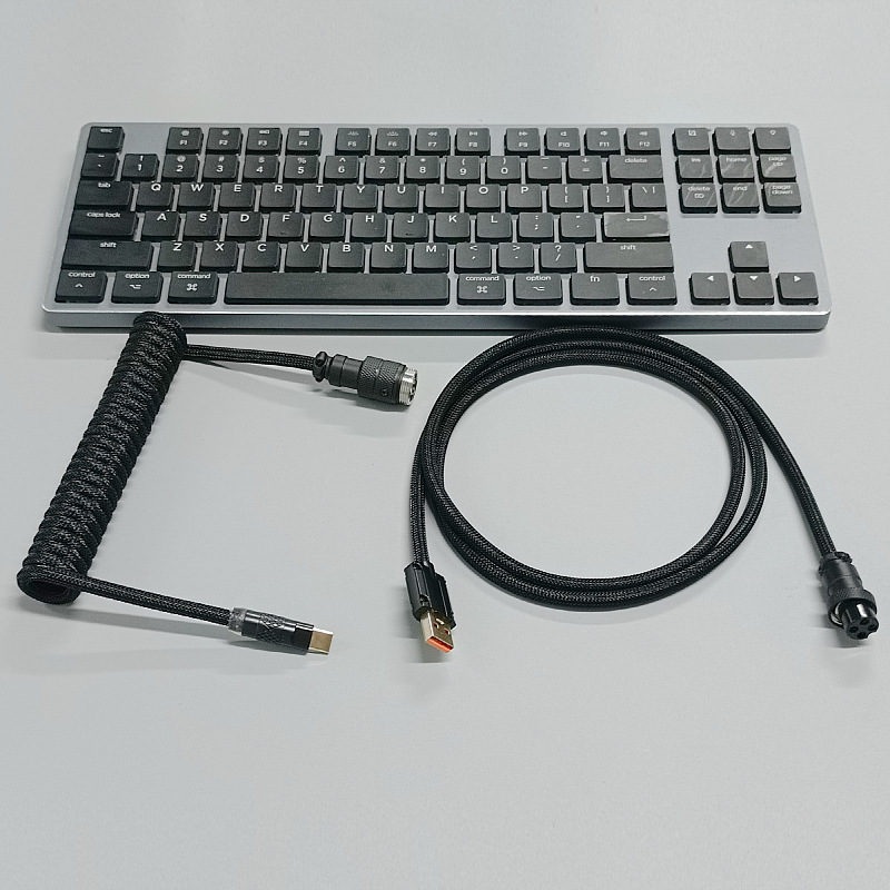 8 18K 磁気軸メカニカルキーボードラインキーボードライン航空プラグインラインスプリングライン電源コードカスタマイズラインゲームデータケーブル|undefined