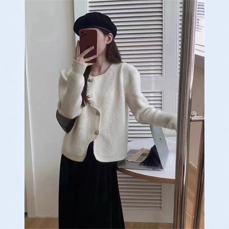 针织开衫2025早秋新款女装洋气毛衣女外套显瘦上衣女显瘦气质小衫|undefined