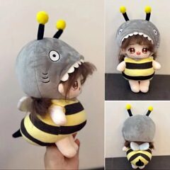 サメbeeコイン立体子供服20cm綿人形人形服ぬいぐるみプレゼント