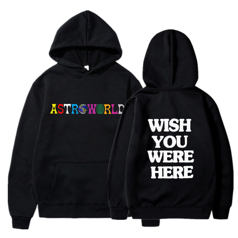 Aliexpress Astroworld Hoodie Sweatshirt Printed Unisex Hooded Sweatshirt White No Cross-Border Hot Item