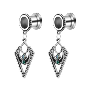 Pulley stainless steel auricle body piercing ear expansion exquisite imitation opal series diamond pendant manufacturer in stock