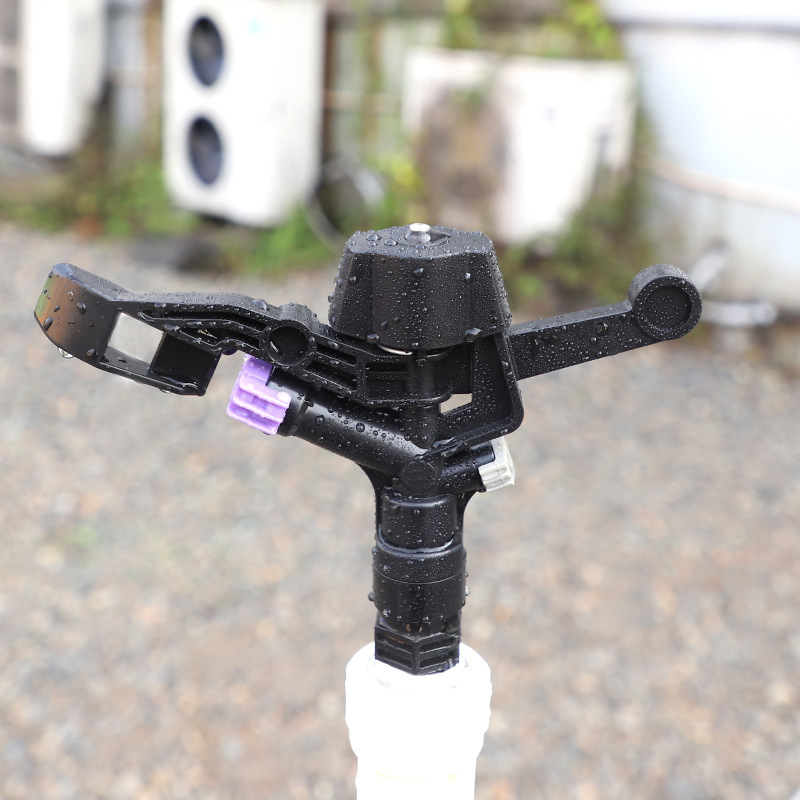 6 puntos rociador de plástico rociador doble boquilla rotación automática jardín agrícola ahorro de agua riego no incluido impuestos