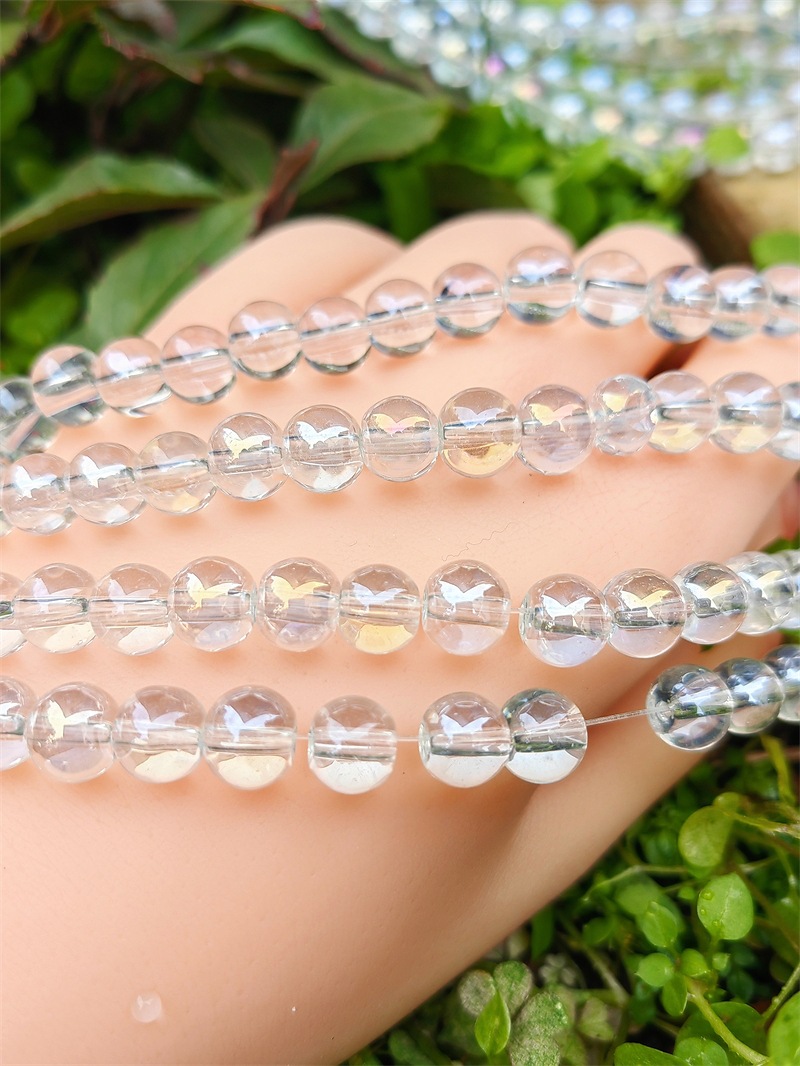 Cuentas redondas de cristal de color natural al por mayor de 3mm-10mm, cuentas sueltas hechas a mano por libra, accesorios para pulseras DIY, cuentas de vidrio. image 68