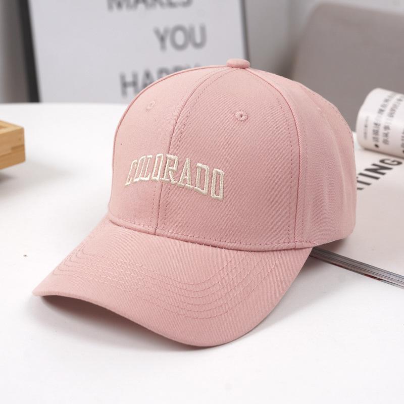 Outono feminino novo duro topo de beisebol versão coreana moda carta bordada aba larga chapéu língua pato_voghion.com