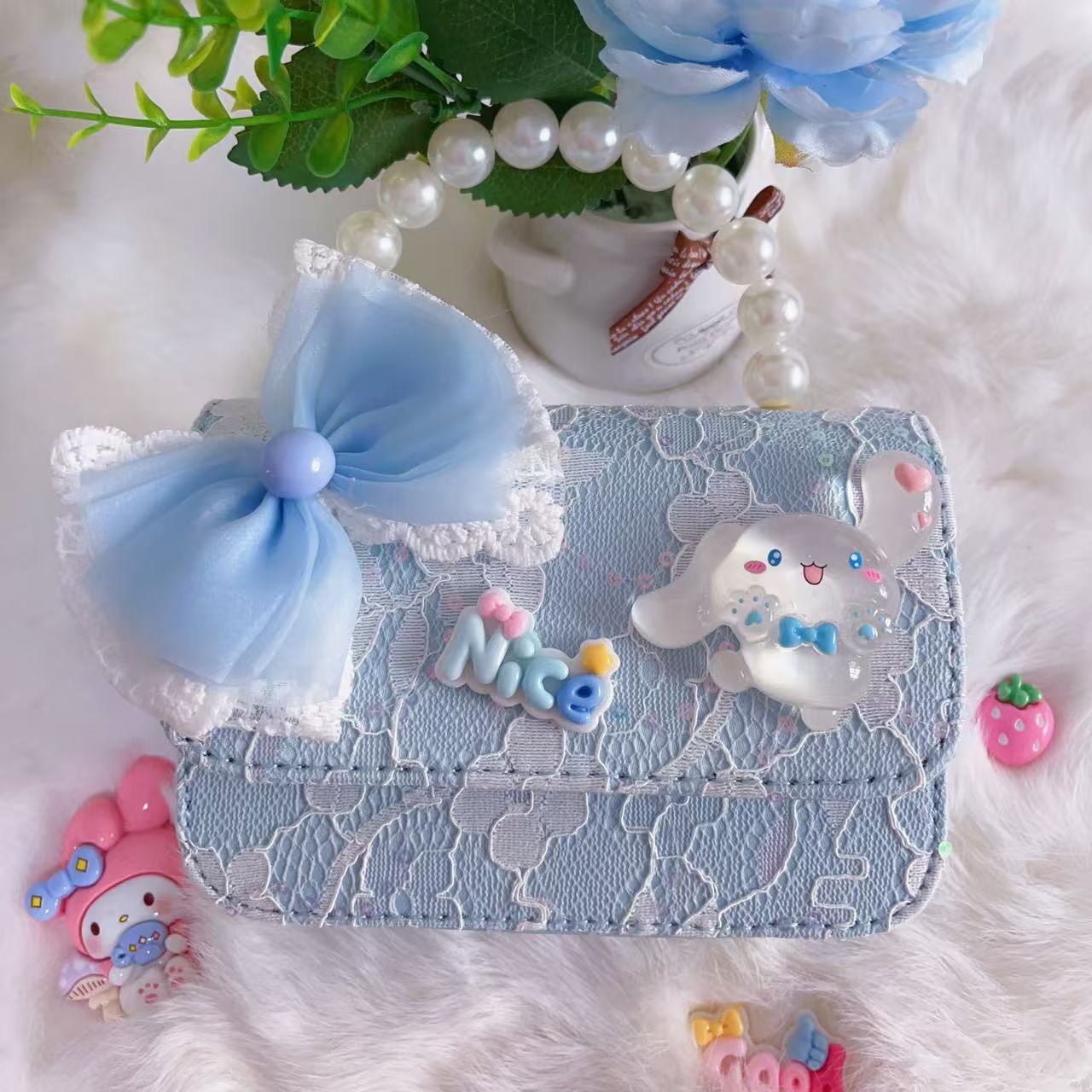 Bagos de hombro para niños primavera y verano frescos bolsos de perlas para niñas Aisha pequeña princesa bolsos de mochila de estilo extranjero