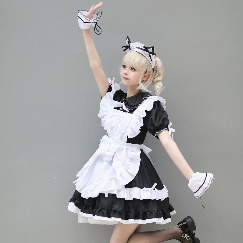 越境アマゾン日本の可愛い女の子秋葉原高級メイド服コスプレ衣装ネット有名人生放送|undefined