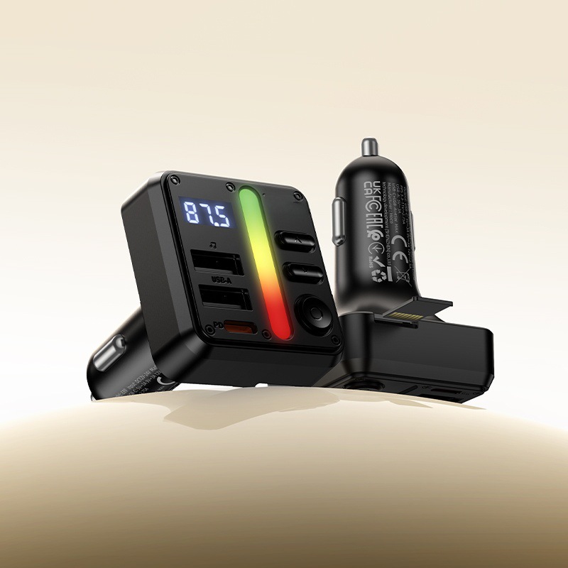E89 Tuchang 45W (1A1C) Car Bluetooth Fm Transmitter Supports Bluetooth Tf Card/U Disk Playback Output