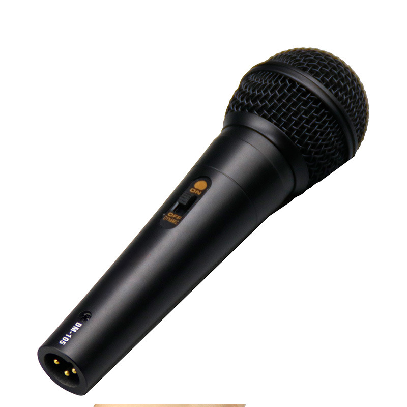 Micrófono con cable DM-105, micrófono dinámico para karaoke al aire libre, transmisión en vivo, KTV, micrófono cardioide direccional, herramienta para karaoke.