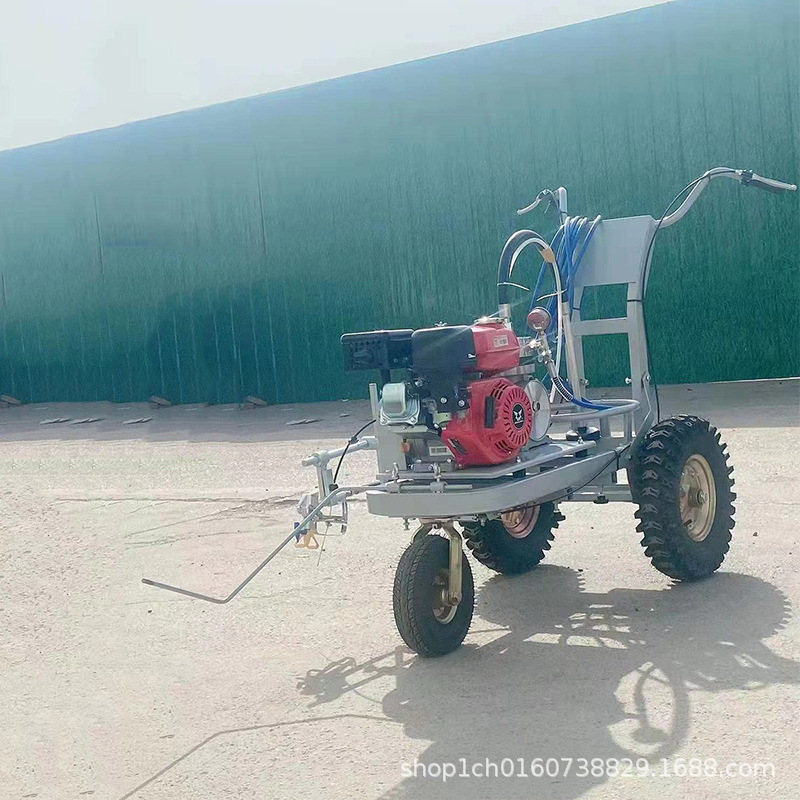 供应道路标线冷喷汽油划线机 停车场手推式电动划线机 厂房喷线机