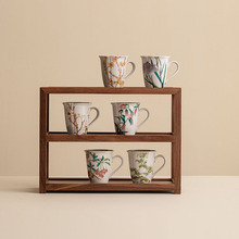 日本进口九谷烧手绘马克杯日常家用水杯陶瓷杯高端送礼朋友杯子