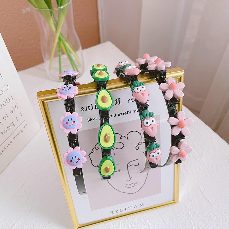 Children's Hairpin Hairband Girls' Baby's Pressed Hair Headband Girls' Hair Clip Korean Princess Baby Headwear Female