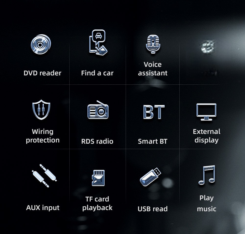 12V Single-Cylinder Car Mp3 Player Positioning Car Multimedia Player Cd/Vcd/Dvd Card Radio