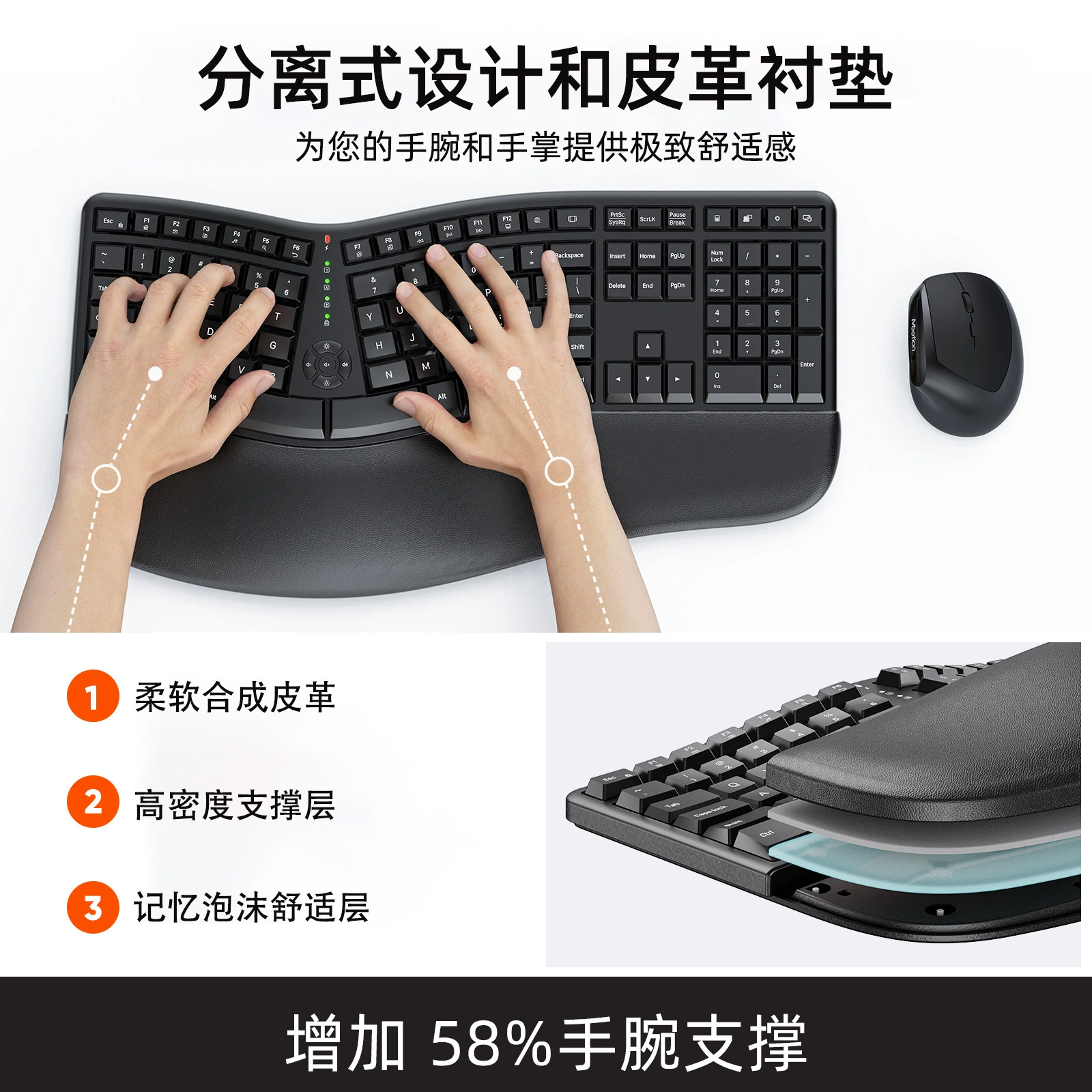 Physiological keyboard, mouse, wireless set, mute laptop for office, 4G