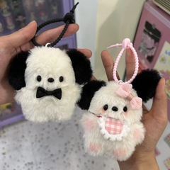 完成品のパチャ犬のカバンの小さいペンダントのカップルのぬいぐるみのキーホルダーの少女の心の誕生日プレゼント