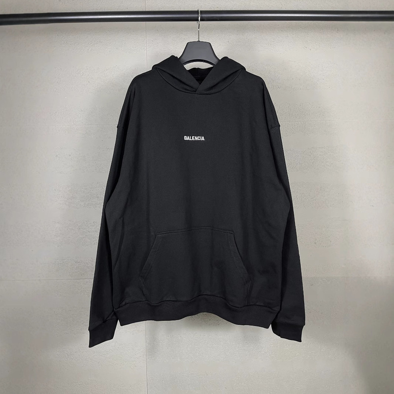 High version BL home front and back classic LOGO letter embroidery long sleeve hooded sweater men's and women's hooded sweater