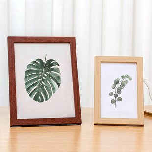 Simple wooden photo frame wholesale 5 inch 6 inch 7 inch 8 inch 10 inch A4 creative mounted photo wall frame