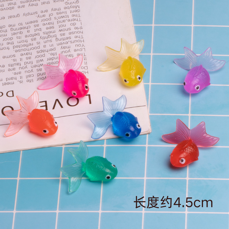 TPR ソフトプラスチック製模擬小金魚、模擬海洋動物、熱帯魚、浮かぶ小金魚、子供用釣りおもちゃ|undefined