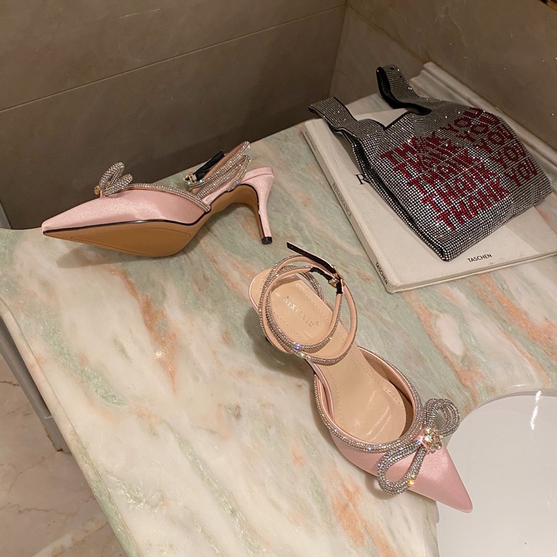 Sandali con tacco a spillo da donna con strass punta affilata_voghion.com