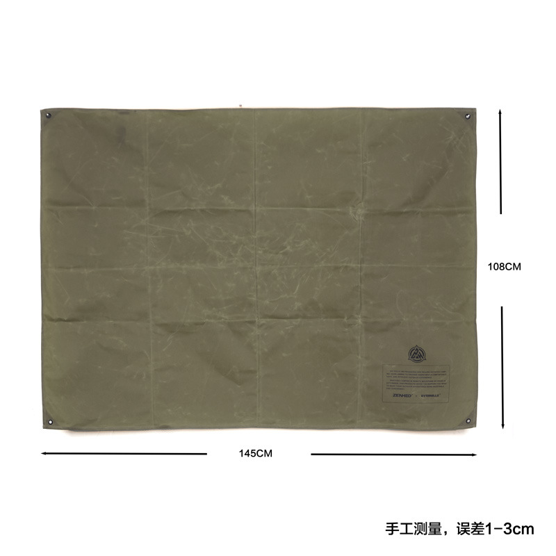 屋外キャンプBC風地布油ワックスキャンバス床マットピクニックマット床布床席耐摩耗性キャンプピクニッククッション