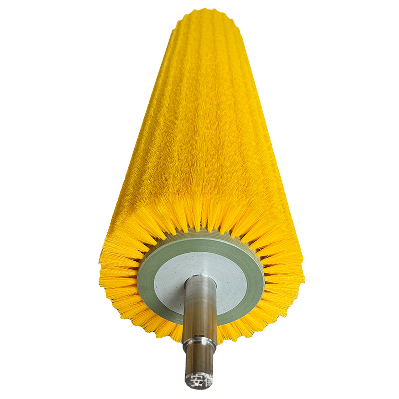 Máquina de limpieza Cepillo de rodillo Cepillo de rodillo Cepillo de pulido Cepillo de eliminación de polvo Frutas y verduras Alambre de nailon Cilindro hueco con eje