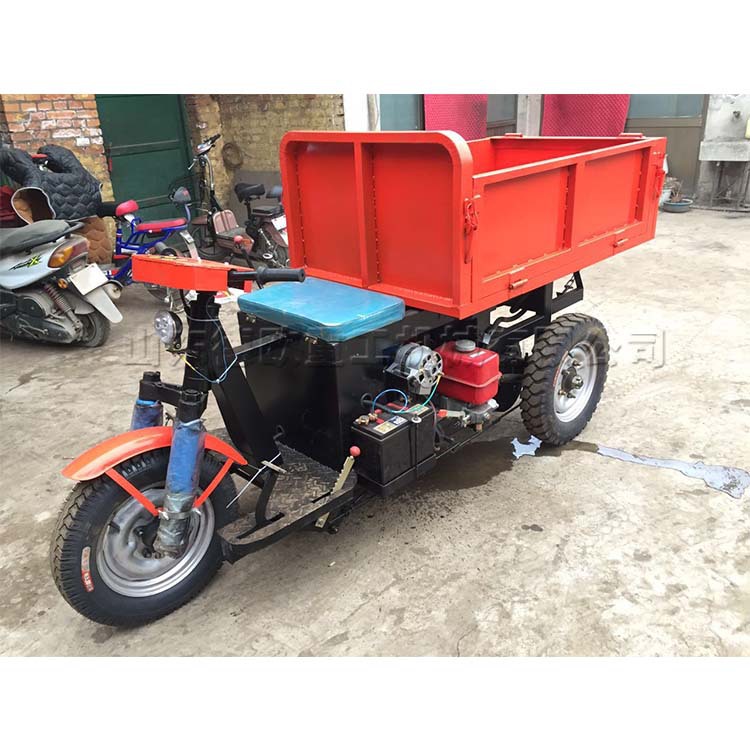 家用货物柴油运输车 座驾式小三轮自卸车 建筑工地沙石运输车