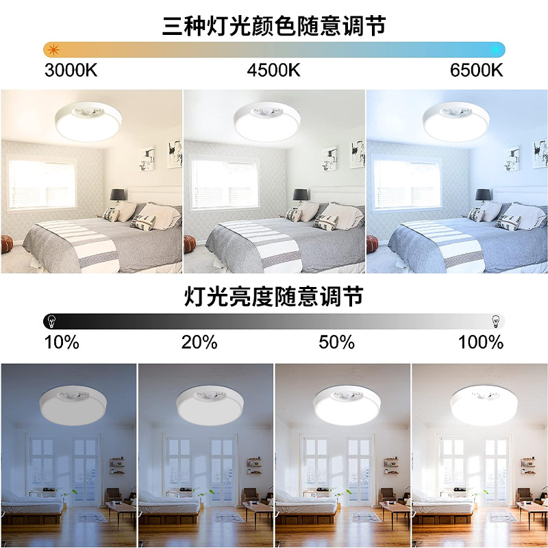 Luz de techo de inducción LED corredor escaleras pasillo almacén hogar entrada corredor automático Cuerpo Humano inducción Luz