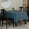 Dark blue, cotton and linen