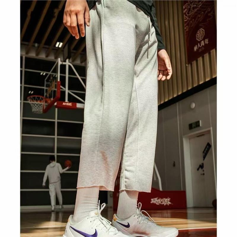 American-Style Booker-Style Sweatpants for Men, Autumn and Winter Straight Loose Casual Long Pants, Sports Basketball Training Cropped Pants American-Style Booker-Style Sweatpants for Men, Autumn and Winter Straight Loose Casual Long Pants, Sports Basketball Training Cropped Pants