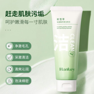 Hanji Centella Asiais Amino Acid Cleansing Mud Cleanser Foam Deep Cleansing Amino Acid Facial Cleanser Mud Film