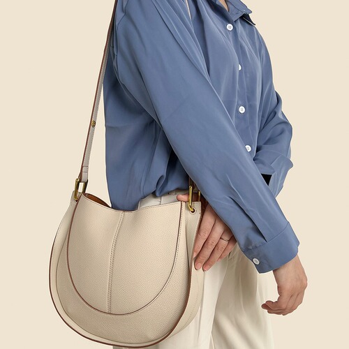 Bags for Women Spring 2024 Soft Leather Niche Light Luxury Women's Bag New Trendy Saddle Bag Large Capacity Shoulder Crossbody Bucket Bag