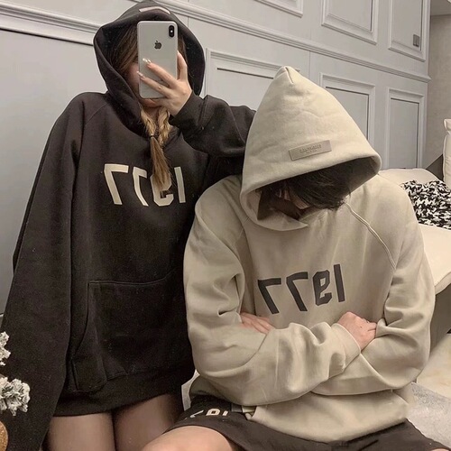 Essentials Reissue Streetwear Loose Fleece Hoodie FOG1977 Large Couple Hooded Sweatshirt for Men