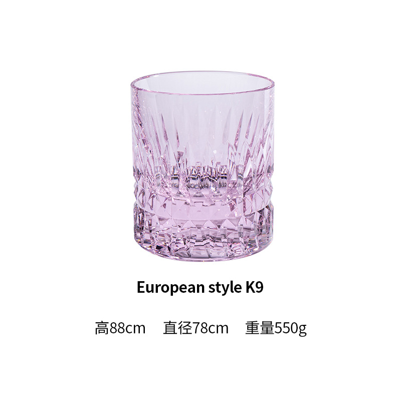 Nuevo estilo europeo whisky vino vidrio moda K9 cristal vino vidrio luz lujo hogar whisky creativo cristal taza