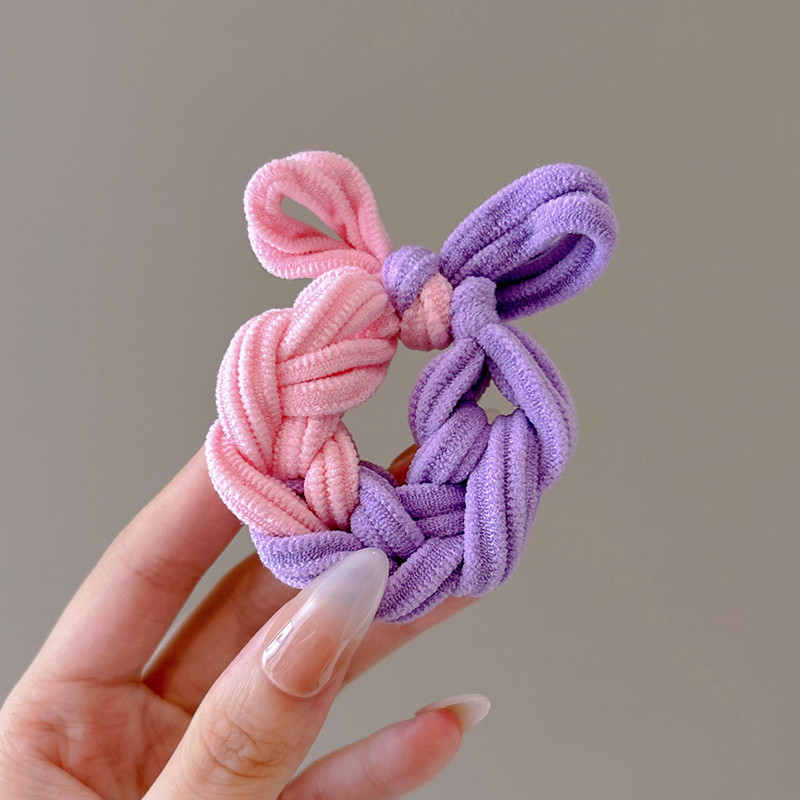 Perlas de terciopelo de alta sensación, anillo de cabello de intestino grande, temperamento femenino elegante, cuerda de cabello de cola de caballo baja, cuerda de cabello de alta elasticidad no dañada